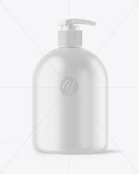 Download Matte Plastic Bottle With Pump Mockup In Bottle Mockups On Yellow Images Object Mockups