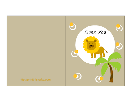 Our printable baby shower cards, which can serve as invites, party favors, or thank you notes, are super easy to edit and customize. Free Jungle Baby Shower Thank You Cards Printable