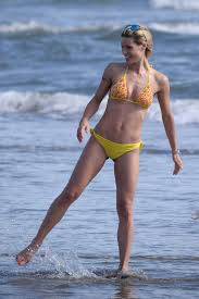MICHELLE HUNZIKER in Bikini at a Beach in Forte Dei Marmi – HawtCelebs