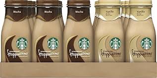 Buy Starbucks Frappuccino Mocha And Vanilla Flavours Glass Bottles 9 5 Oz Pack Of 15 Online At Low Starbucks Frappuccino Frappuccino Blended Coffee Drinks