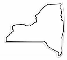 New york covers an area of 54,556 square miles (141,299 km 2) making it the 27th largest state by total area (but 30th by land area). Magnet New York State Shape Full Color 9053ny 2 Design To Print