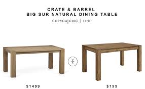 Crate And Barrel Big Sur Natural Dining Table Copycatchic Crate And Barrel Dining Barrel Table