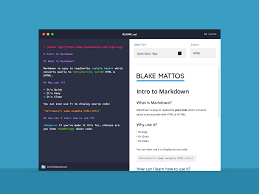 Markdowneditor Png By Blake Mattos Markdown User Experience Design Editor