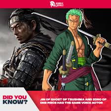 He is attached to aoni production. Rumble Royale Did You Know Jin Of Ghost Of Tsushima And Zoro Roronoa Of One Piece Is Voiced By The Acting Legend Kazuya Nakai For Over 20 Years Kazuya Is Known