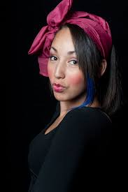 My first fashion show, Arlene High modeling and Martha Zollinger describing  each dress!