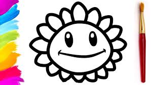 Zombies pea shooter coloring page from plants vs. How To Draw Color Plants Vs Zombies Rainbow Sunflower Coloring Pages For Kids Eggstory Youtube