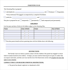 By the way, about parenting plan worksheet, we already collected various similar pictures to our goal is that these parenting plan worksheet pictures collection can be useful for you, bring you. Free 8 Sample Parenting Plan Templates In Pdf