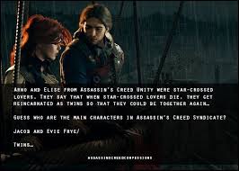 Confessions Assassins Creed Elise Jacob Arno Evie Fryeassassins Creed Confessi Assassins Creed Quotes Assassins Creed Jacob Assassins Creed Unity Elise