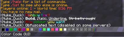 How to build your own minecraft server on windows, mac or linux. 1 10 2 1 11 Forge Color Code Gui Colored Rainbow Text Unicode Symbols In Minecraft 1 18 1 17 1 1 17 1 16 5 1 16 4 Forge Fabric 1 15 2 Mods Minecraft