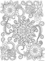 Coloriage d'une marguerite, coloriage d'une rose, coloriage d'un bouquet de fleurs,. Coloriage Mandala Fleurs Pour Adulte Dessin Mandala A Imprimer