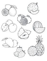 Fruits Coloriage A Imprimer Et Dessiner Artherapie Artherapie Ca Fruit Illustration Fruit Sketch Drawings