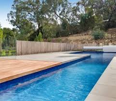 Lap Pool Design With A Large Kids Swimming Area Off To The Side By Albatross Pools Measuring 25m Long In Donvale Pool Lap Pool Designs Swimming Pools