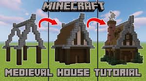 How to build a modern house in minecraft step by step easyminecraft: How To Build A Medieval House In Minecraft Step By Step Tutorial Youtube