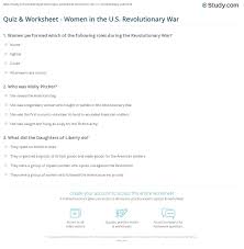 Aug 05, 2019 · trivia questions, in spite of the tag of triviality, can be fascinating, particularly the ones which give out bizarre and uncanny facts. Quiz Worksheet Women In The U S Revolutionary War Study Com