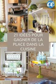 21 Astuces Geniales Pour Gagner De La Place Dans La Cuisine Idee Rangement Cuisine Rangement Maison Rangement Cuisine