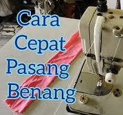 CARA CEPAT MEMASANG BENANG PADA MESIN JAHIT INDUSTRI. mesin jahit typical