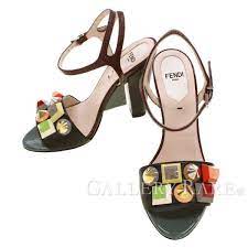 フェンディ サンダル スタッズ アンクルストラップ レディースサイズ35 1 2 fendi sandal studs ankle strap ladies size 35 1 2 フェンディ アンクルストラップ レディース