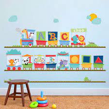 Check spelling or type a new query. Ufengke Animal Train Wall Stickers Giraffe Elephant Alphabet Wall Decals Art Decor For Kids Bedroom Nursery Playroom Buy Online In United Arab Emirates At Desertcart Ae Productid 181831815