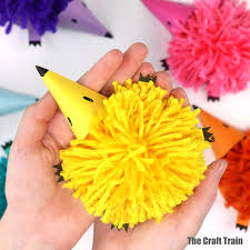 What is a pom pom tree or bush?. Pom Pom Hedgehog Craft The Craft Train