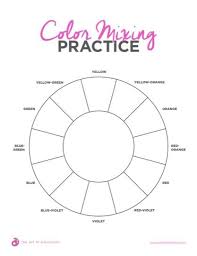Https Www Theartofed Com Content Uploads 2017 09 Color Mixing Practice Pdf Color Theory Lessons Elements Of Art Color Color Lessons