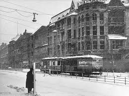 Germany Post War Years Traffic In Berlin Scene Of A Tram In The Berlin Germany Winter Photograph