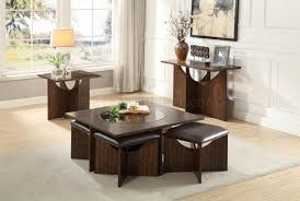( 0.0 ) out of 5 stars current price $79.99 $ 79. Akita Coffee Table W 4 Stools 2 End Tables Set By Homelegance