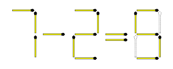 Also, like you can see in the picture, all squares must be. Matchstick Puzzles 619 Mathematical 7 Minus 2 Is Not 8