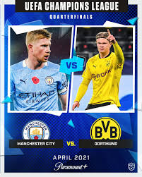 Borussia dortmund vs manchester city. Champions League On Cbs Sports On Twitter Ucl Quarterfinal Draw Man City Vs Dortmund