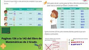 Ir al sitio de respuestas. Paginas 136 A La 142 Del Libro De Matematicas De 2 Grado Youtube