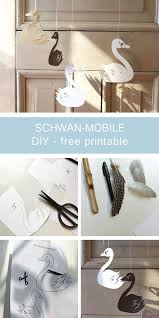Schwanen Mobile Zum Selber Basteln Diy Basteln Selber Basteln Bastelideen