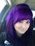 Blue Dye Over Red Hair