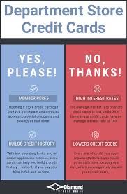 Jul 22, 2021 · the best 0% interest credit cards — those with 0% apr periods of 18 months or more — generally don't offer rewards, so once the 0% interest period runs out, there's not a lot of incentive to. Department Store Credit Cards Why To Say No Thanks Diamond Cu