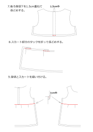 子供服 ベビータックドレスの無料型紙と作り方 ヘルカ ハンドメイド タックドレス 子供服 ベビー ドレス 手作り