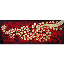 You can use them as your surface for your string art or you can create if the artwork is done on a panel of sufficient depth, and you want it to hang flush with the wall, you can use a router to cut a slot or two into the. Famous Oriental Wall Art Bodhi Leaf Painting Royal Thai Art
