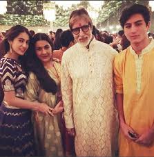 Photos Amitabh Bachchan Amrita Singh Sara Ali Khan Ibrahim Ali Khan Diwali 2016 Diwali Party 2016 Bollywood Celebrities Bollywood Actress Bollywood