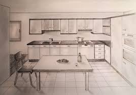 how to draw one point perspective kitchen with furniture desk mimari cizimler mimari konsept cizimleri perspektif