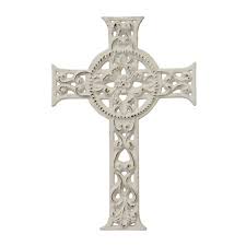 Order now for fast and free shipping! 11 6 X 7 9 Decorative Distressed Cast Iron Cross Wall Art Worn White Stonebriar Collection Target