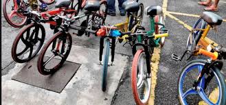 Motorized bicycle from grass cutter machine diy basikal enjin mesin rumput. Bahaya Basikal Lajak