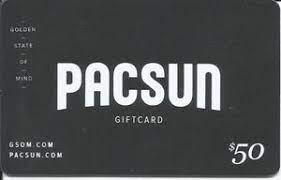This is assuming you bought a gift card that can be used online. Gift Card Pacsun Com 50 Pacsun United States Of America Pacsun Col Us Pac Sv1300491