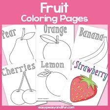 Want your child know about cherry fruit? Fruit Coloring Pages Easy Peasy And Fun Membership