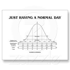Just Having A Normal Day Bell Curve Humor Postcard Zazzle Com Statistics Humor Statistics Math Math Jokes