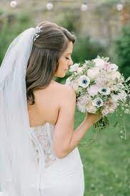 41 Gorgeous Half Up Half Down Wedding Hairstyles Half Up Wedding Hair Wedding Hair Half Bridal Hair Half Up