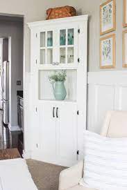 Diy Farmhouse Corner Cabinet Corner Cabinet Dining Room Dining Room Corner Dining Room Cabinet