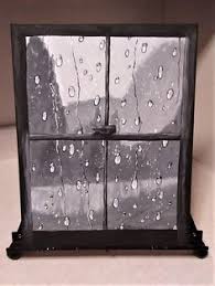 Rainy Day Window Acrylic Painting Window With Raindrops Etsy Rainy Window Window Painting Stained Glass Paint