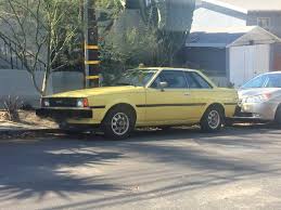 1981 toyota corolla coupe te72 la car spotting 1981 toyota corolla coupe te72 la