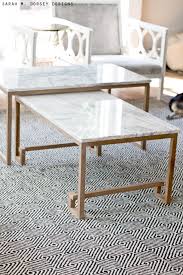 Marble Nesting Tables For The Living Room A Home Decor Post From The Blog Sarah M Coffee Table Inspiration Living Room Coffee Table Faux Marble Coffee Table