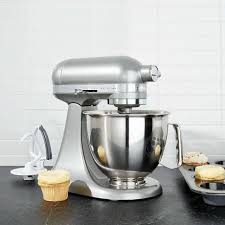 The artisan mini stand mixer makes up to 5 dozen cookies in a single batch, with the same power as the classic kitchenaid stand mixer while being 20% smaller, 25% lighter, and fitting all attachments*. Kitchenaid Artisan Mini 3 5 Quart Tilt Head Contour Silver Stand Mixer Reviews Crate And Barrel In 2021 Kitchenaid Artisan Kitchen Aid Mixer