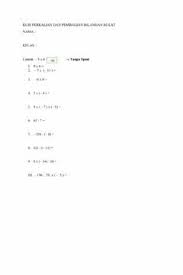 Kuis Perkalian Dan Pembagian Bilangan Bulat Idioma Indonesio Curso Nivel 7 Asignatura Matematika Tema Principa Cuadernos Interactivos Cuadro De Texto Fichas