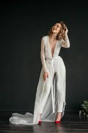 Diyjoy Diyjoy Bride Jumpsuit Lace Jumpsuit Wedding Wedding Jumpsuit If a wedding dress isn't your style have a wedding pant suit custom made for you. lace jumpsuit wedding