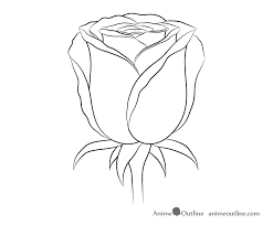 Scroll down for a downloadable pdf of this tutorial. How To Draw A Rose Step By Step Animeoutline
